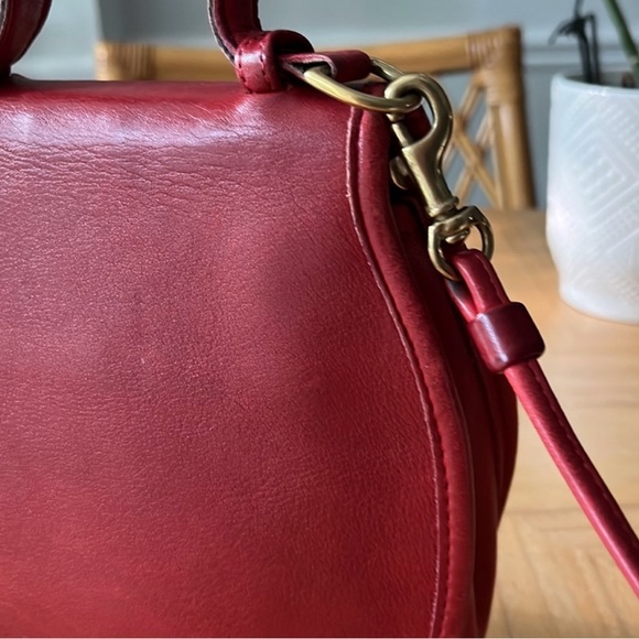 Authentic Coach RARE red vintage Derby bag. Style #9904. - Picture 6 of 14